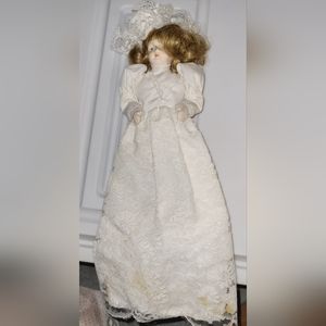 Beautiful Vintage Victorian Doll with hair Ornament